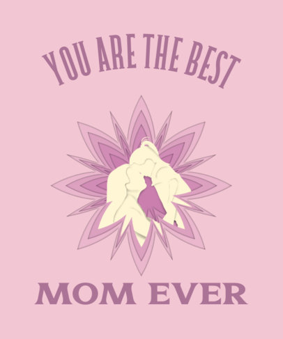 Quote T-Shirt Design Maker with a Mothers Day Illustration