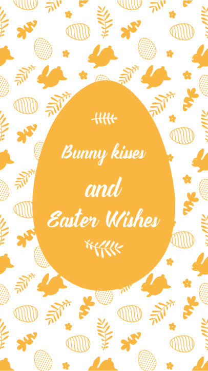 Instagram Story Design Template with a Quote in an Easter Egg