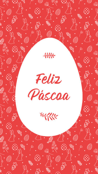 Easter-Themed Instagram Story Creator Featuring an Easter Egg Graphic and a Quote