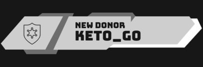 Gaming Twitch Alert Box for a Donation Notification 