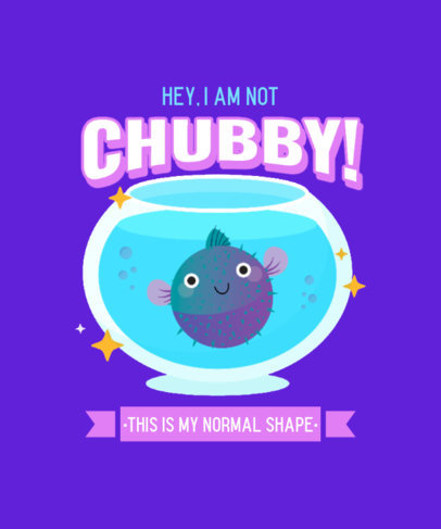 T-Shirt Design Generator with a Graphic of a Blowfish 3495i