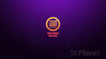 Intro Video Maker Featuring a Logo Reveal with Futuristic Animations