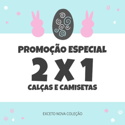 Instagram Post Creator for a Special Easter Promo in Portuguese