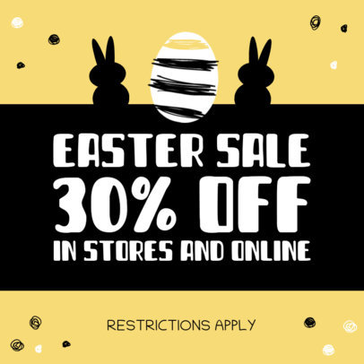 Cute Instagram Post Creator for a Special Easter Sale