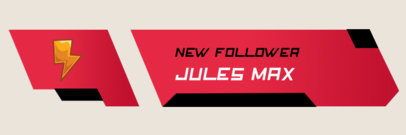 Twitch Alert Box Template for a New Follower Notification 