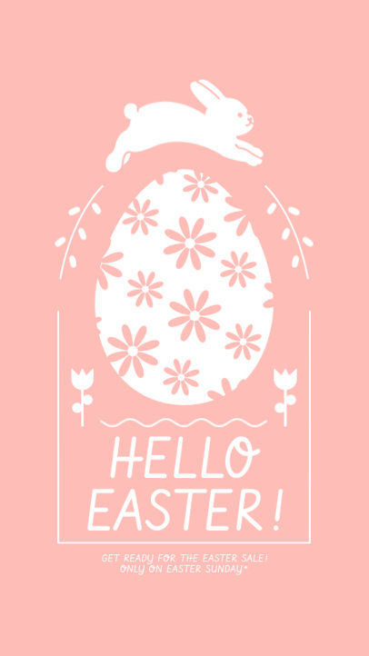 Minimalistic Instagram Story Creator Announcing an Easter Sale 3693e-el1