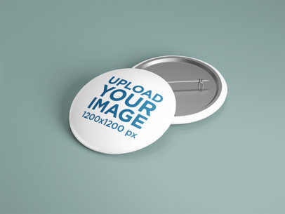 Buttons Mockup Featuring a Customizable Surface