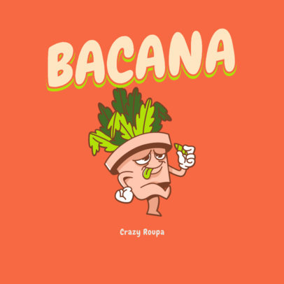 Marijuana-Themed Logo Template for an Irreverent Clothing Brand