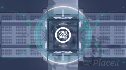 Intro Video Maker Featuring a Logo Reveal with Hologram Effects 2751-el1