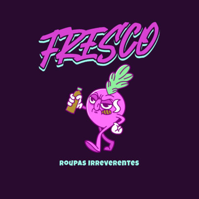 Irreverent Streetwear Logo Creator with a Cartoon Character Graphic