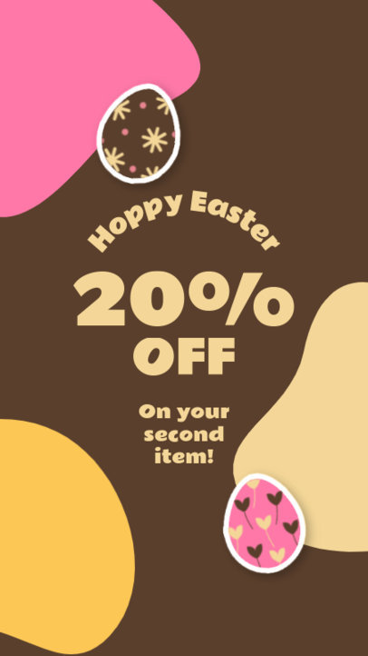 Easter-Themed Instagram Story Maker for a Special Discount Announcement 