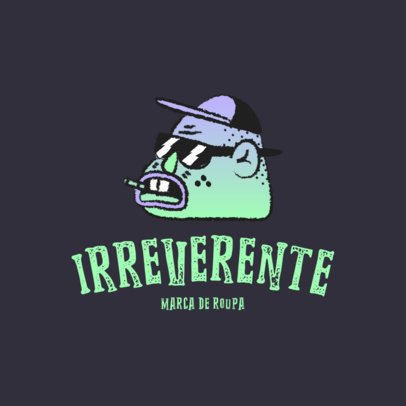 Clothing Brand Logo Generator for Streetwear Brands Featuring Cartoon Characters 