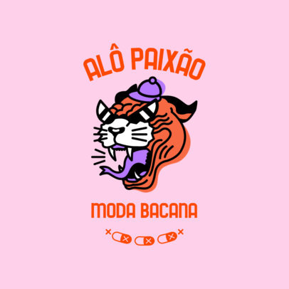 Streetwear Logo Generator with a Cool Tiger Graphic
