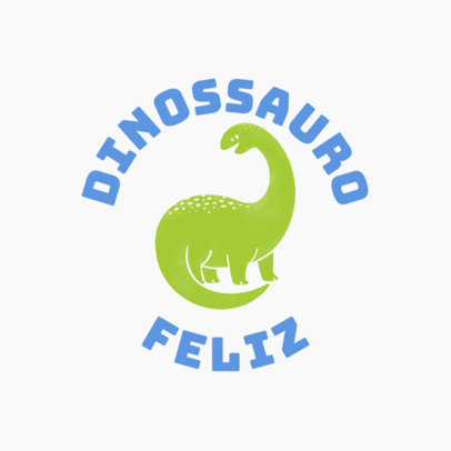 Toy Store Logo Generator Featuring a Happy Dinosaur Graphic
