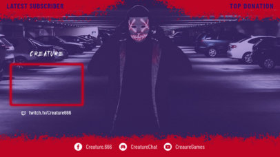 Twitch Overlay Generator Featuring a Horror Theme