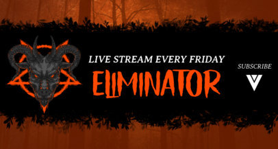 Horror-Themed Twitch Banner Creator with a Satanic Graphic