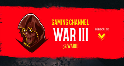 Twitch Banner Generator for Horror Gamers Featuring a Character