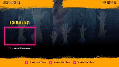 Horror-Themed Twitch Overlay Generator with a Webcam Frame 3489d