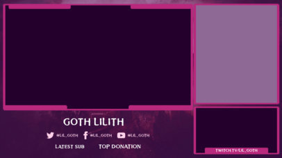 Twitch Overlay Design Maker for Horror Games Streamers  3493a