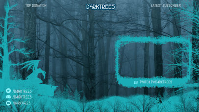 Twitch Overlay Maker Featuring a Creepy Forest Graphic