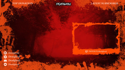 Bloody Twitch Overlay Design Template 3492d