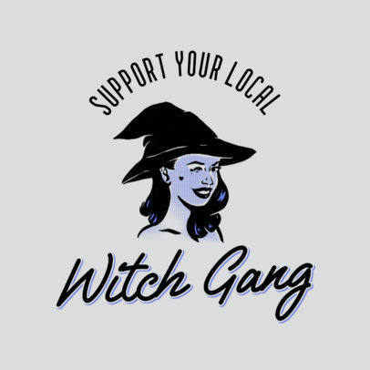 Retro Logo Template for Streetwear Brands Featuring Women Illustrations 