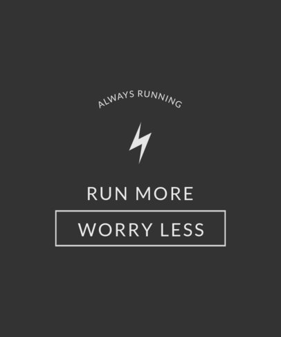 T-Shirt Design Maker Featuring Fitness Motivational Quotes