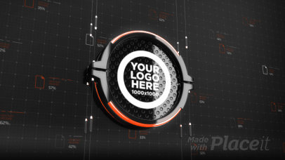 Intro Video Maker Featuring a Glossy-Textured Logo 2787-el1