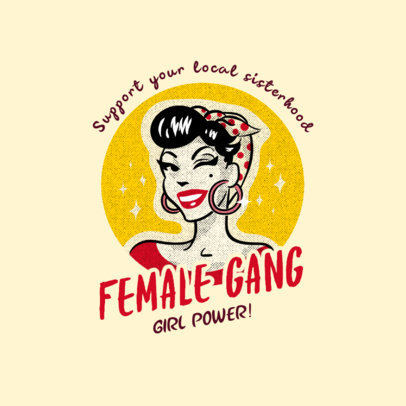 Clothing Brand Logo Maker With a Rockabilly Aesthetic 