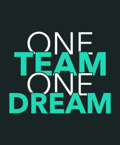 T-Shirt Design Generator for a Team Featuring a Quote 