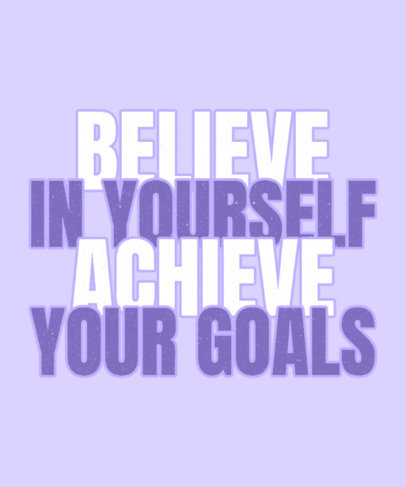 T-Shirt Design Maker Featuring a Quote on Self-Confidence 3512i