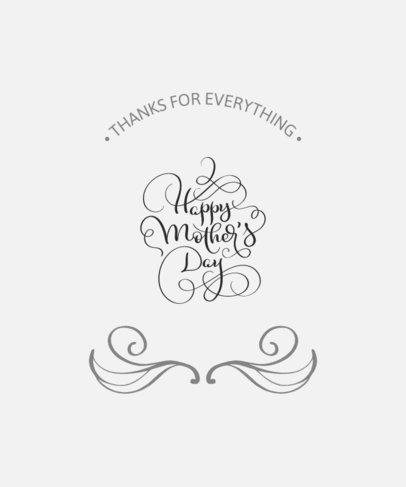 Mother's Day T-Shirt Design Creator Featuring an Elegant Style