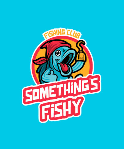 T-Shirt Design Maker Featuring Fishing Club Emblems