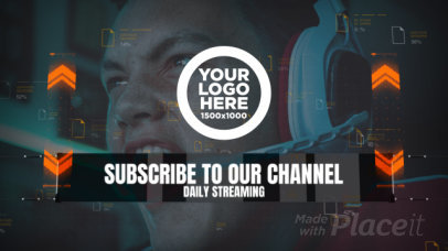 Intro Video Maker Featuring a Gaming Theme and Virtual Graphics