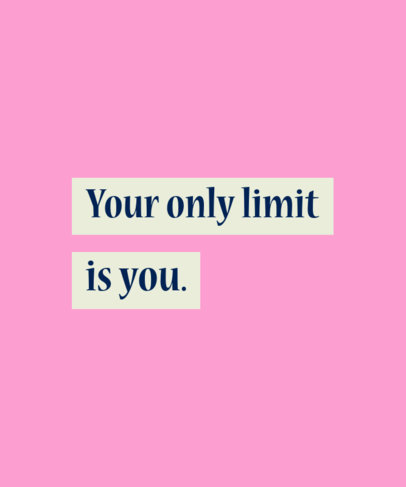 Minimalistic T-Shirt Design Generator Featuring a Positive Message 