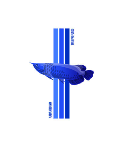 Illustrated T-Shirt Design Template for a Fishing Team