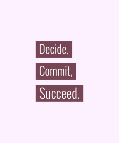 T-Shirt Design Maker Featuring Perseverance Quotes 3510l