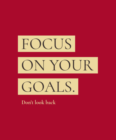 Quote T-Shirt Design Generator Featuring a Motivational Message 