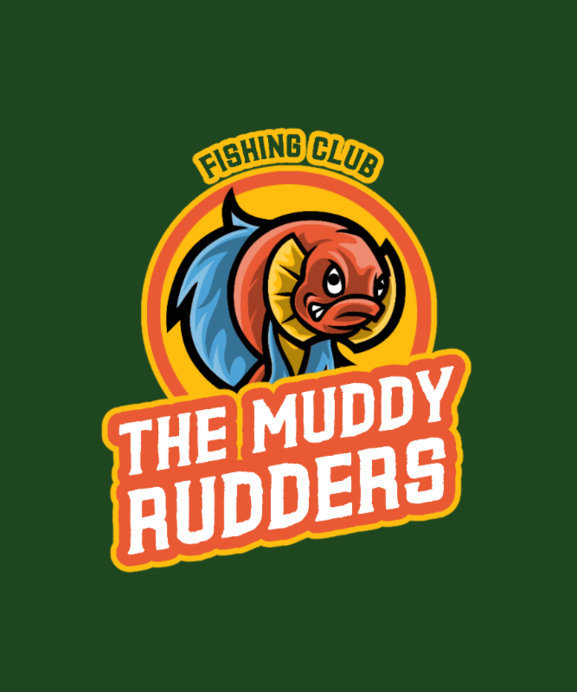 Placeit - Illustrated T-Shirt Design Template for a Fishing Club