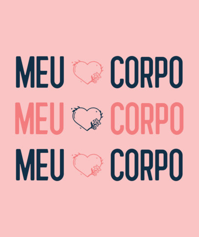 Portuguese Tote Bag Design template Featuring a Feminist Message