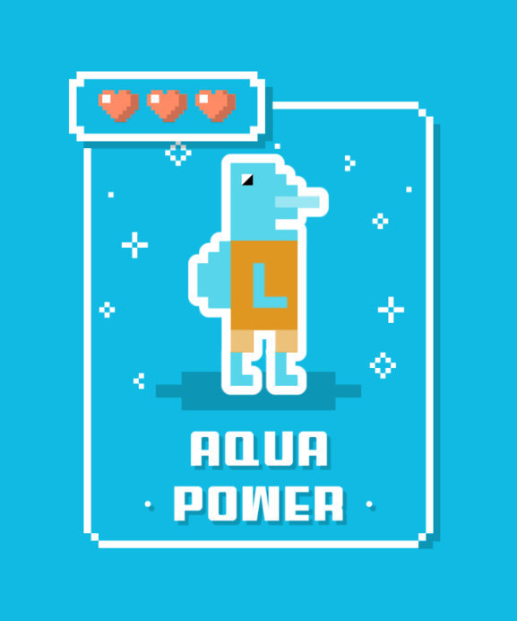 Placeit - Pixel-Art T-Shirt Design Creator with a Graphic of an Aquatic ...