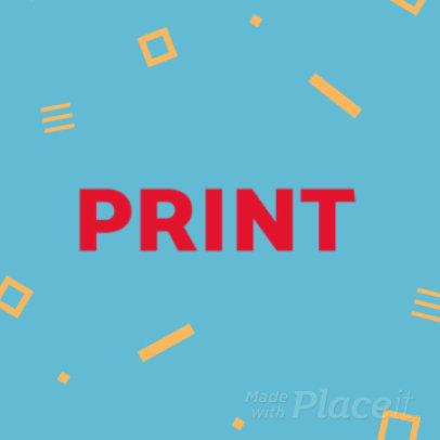 Animated Instagram Post Video Maker for a Printed Mugs Seller 1538g 3059