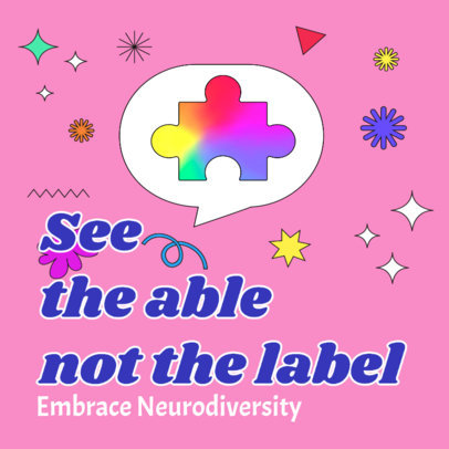 Neurodiversity-Themed Instagram Post Generator