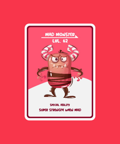 T-Shirt Design Creator with a Graphic Inspired by a Monster-Themed Game 3715b-el1