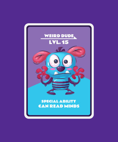 Monster-Themed T-Shirt Design Template with a Kids-Friendly Graphic 3715c-el1