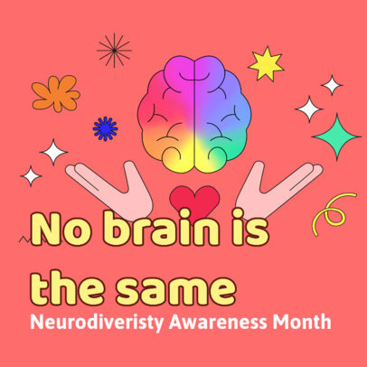 Instagram Post Maker to Commemorate Neurodiversity Awareness Month
