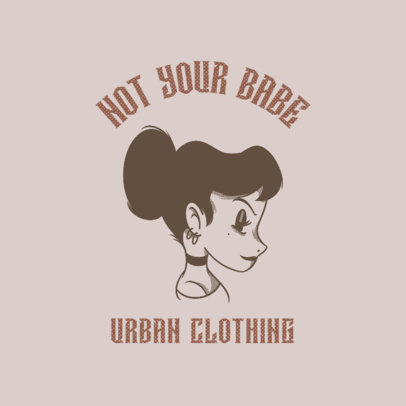 Logo Generator for Clothing Brands Featuring a Fierce Woman
