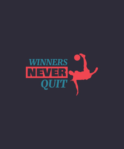 T-Shirt Design Maker Featuring a Quote for Fervent Soccer Players