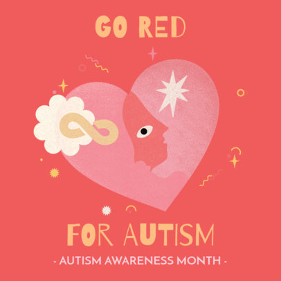 Instagram Post Design Generator for Autism Awareness Month 