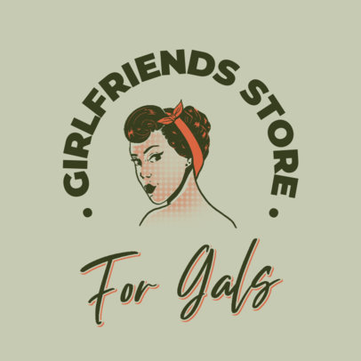 Women's Clothing Brand Logo Generator With a Retro Style 